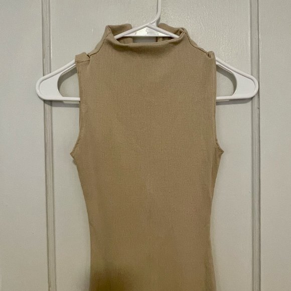 Sleevlees Snatched Jumpsuit- Cream - Picture 6 of 12